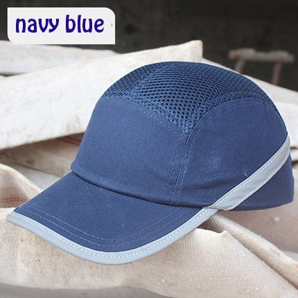 Bump Cap Lichtgewicht Honkbal Helm Zomer Arbeid Bescherming Werk Beschermende Veiligheid Hoed Ademend Anti-Collision Cap: navy 2