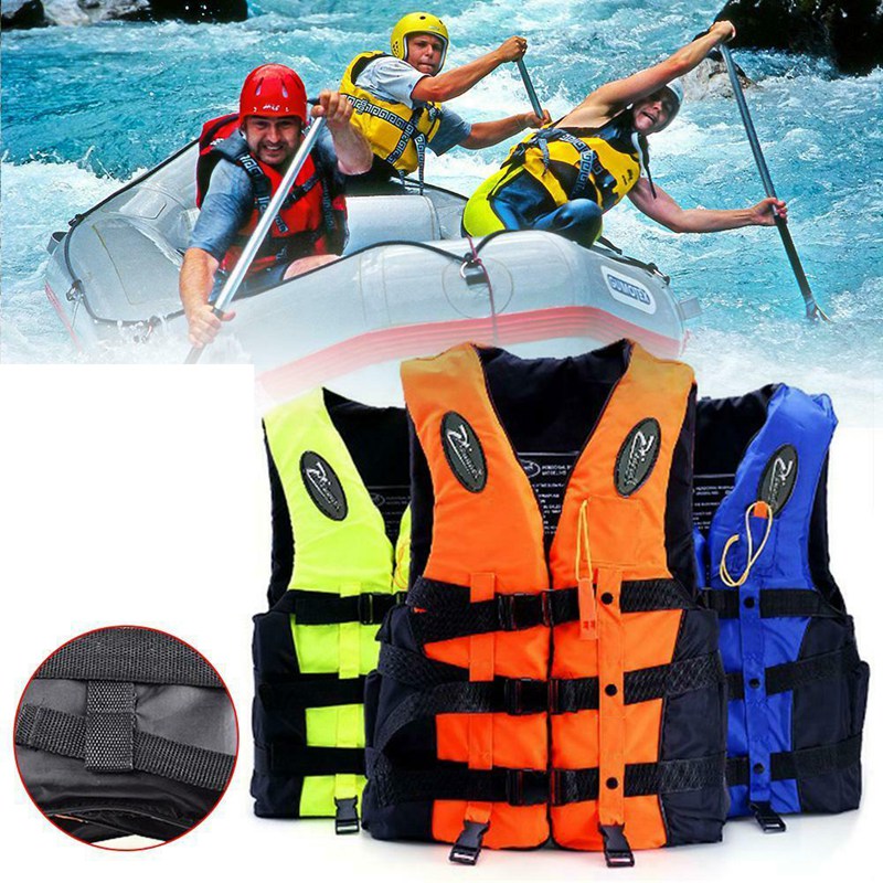 Adult Children\'s Life Jacket Drifting Sports Life Jacket Reflective Adjustable Vest Jacket With Whistle