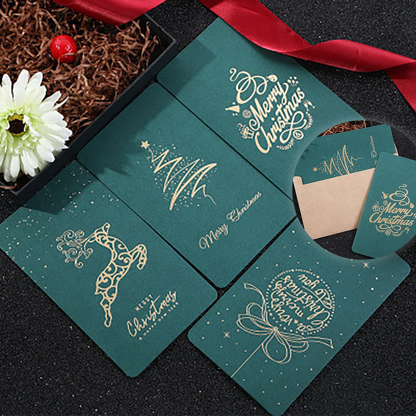 Christmas Thank You Card DIY Blessing Message Card Universal Card Christmas greeting card winietki slubne