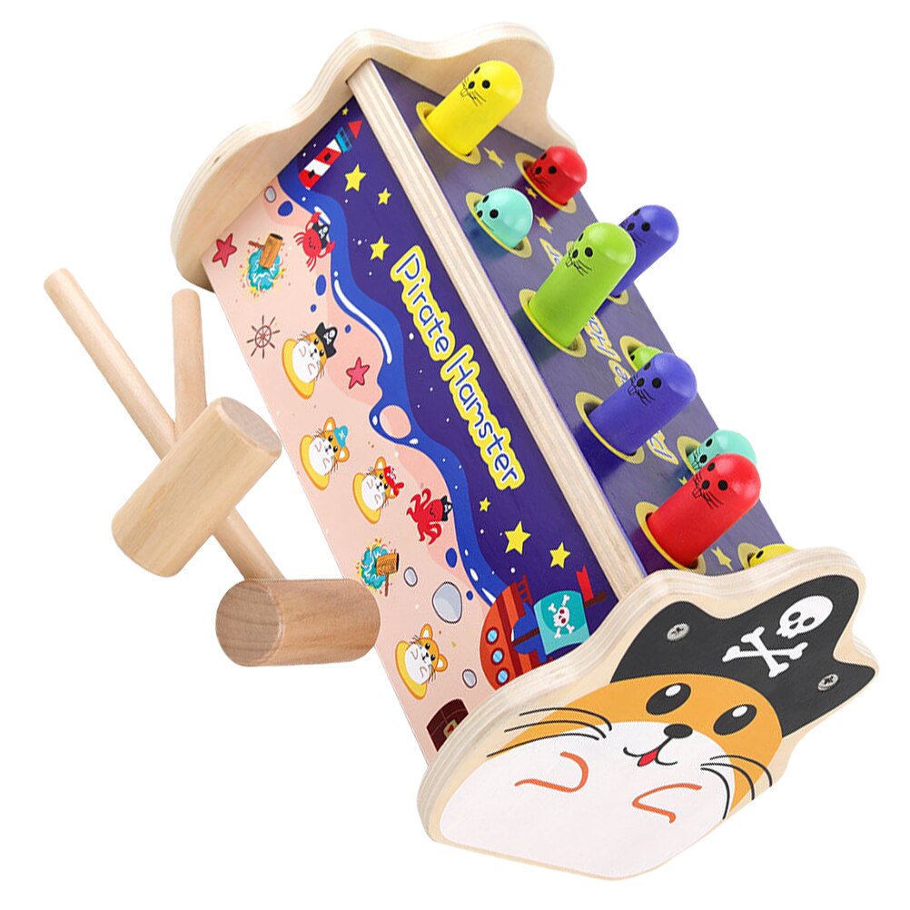 Battat - Banc De Frappe En Bois Multicolore Avec Maillet & 10 Chevilles – Jouet Éveil Bébé 12 Mois +