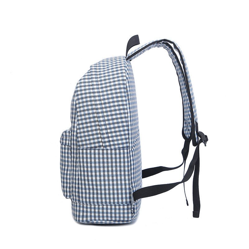 Casual damesrugzak canvas tas rugzak geruite schooltassen voor tieners meisjes laptoptas bolsa mochila