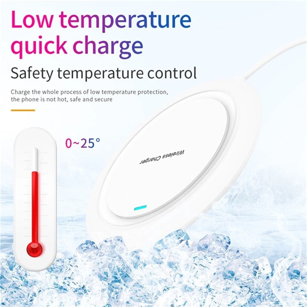 Qi draadloze oplader pad 10w snel opladen voor iphone 11 pro xs max  x 8 plus samsung  s20 s10 note draadloze snellader