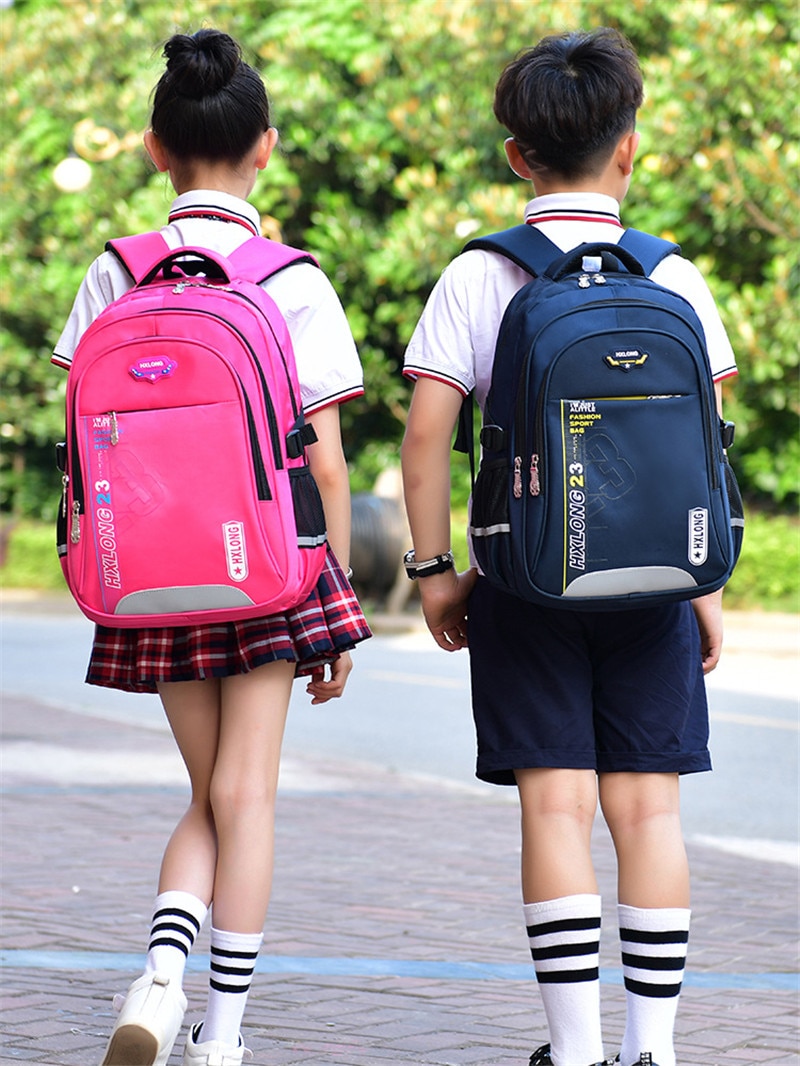 Mais novo crianças sacos de escola para meninas meninos escola mochila preto mochilas escola primária crianças grande mochila escolar