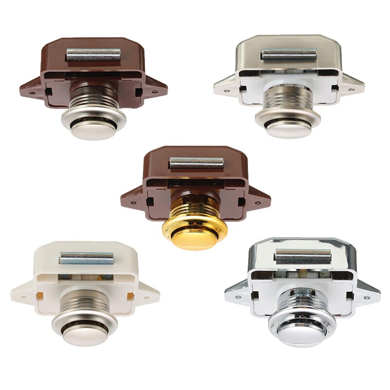 1 Set Universele Camper Auto Push Lock Rv Caravan Boot Hardware Kast Deurknop Home Mini Lade Klink Knop Sloten