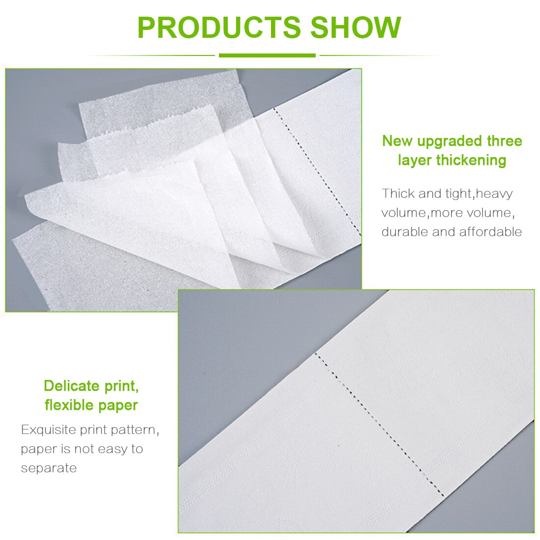 Jumbo Roll Toilet Paper Native Wood Toilet Paper Pulp Home Rolling Paper Strong Water Absorption 580g/Roll