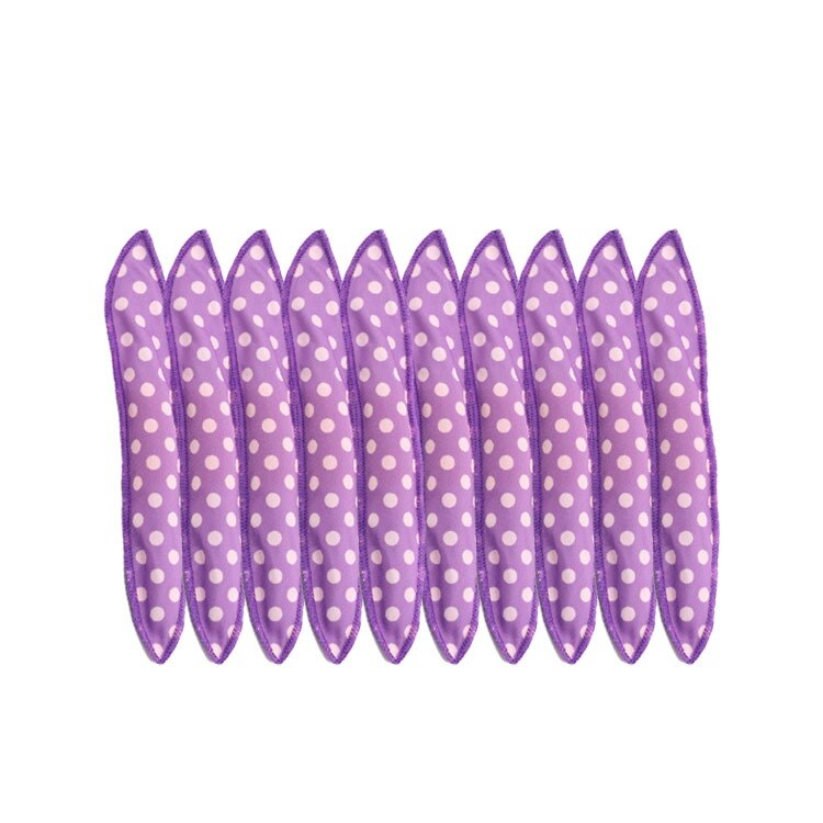 20pz bigodini magici bigodini morbidi fai da te strumenti per lo messa in piega della cura dei capelli spugna flessibile cuscino in schiuma per dormire rulli per capelli: 20 pezzi viola