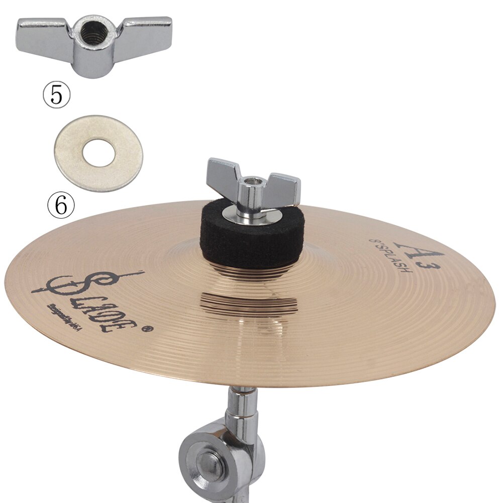 18 stuks drum cimbaal wol pad knop schroef ring mouw muzikale bescherming en vaste cimbalen percussie-instrument accessoires