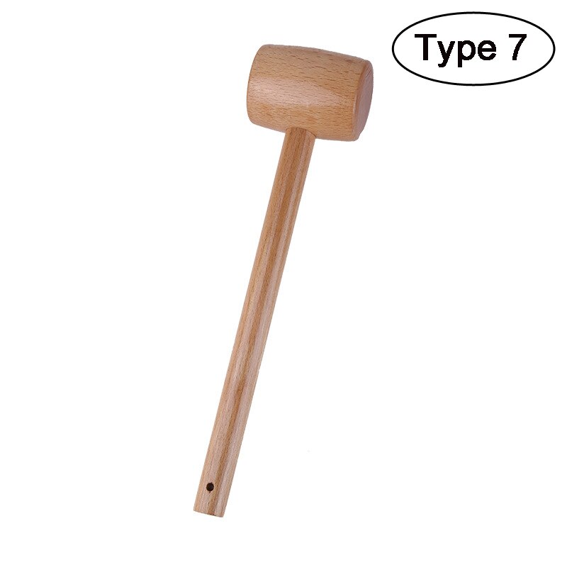 LMDZ 16 stili artigianato in pelle martello da intaglio manico in legno martello in Nylon punzonatura utensili da taglio per timbratura cucire pelle bovina: Type 7