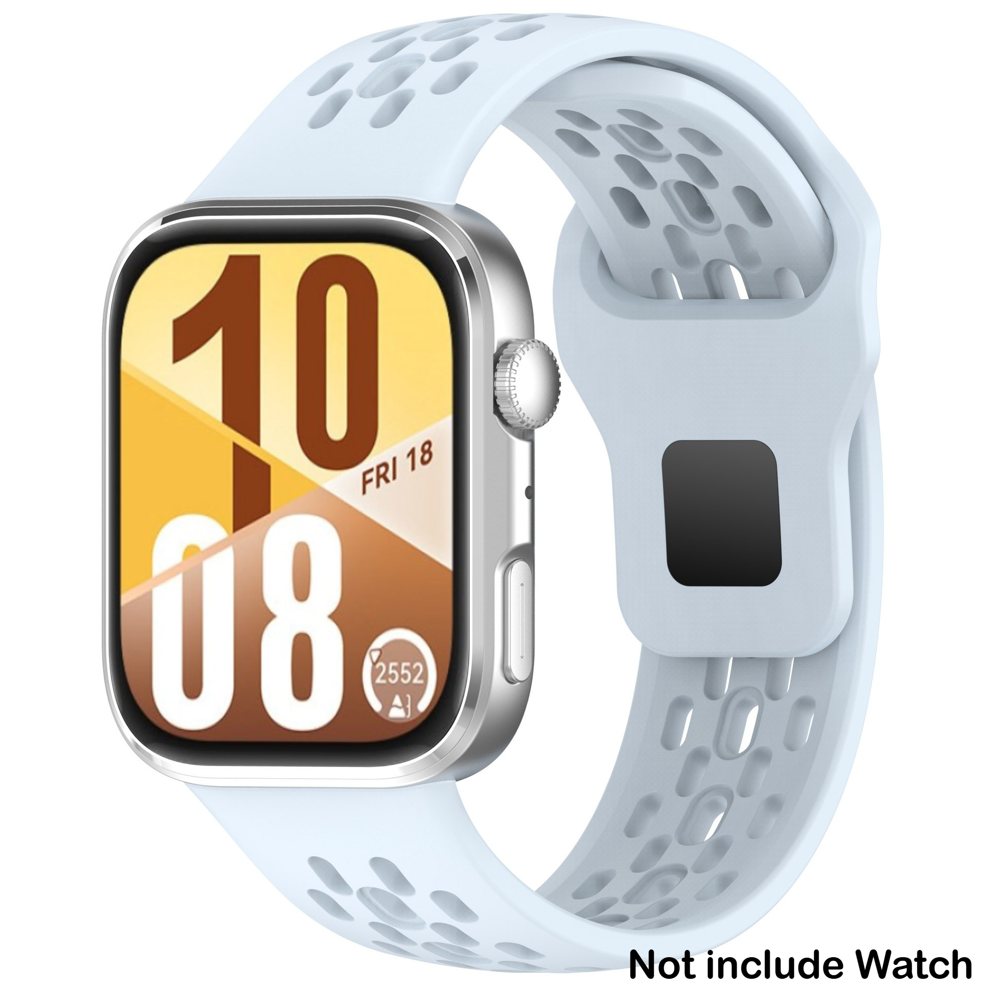 Pustende silikonrem til huawei watch fit 4 pro sport armbånd belte til huawei watch fit 4/ fit 3 båndtilbehør: S / Blårosa