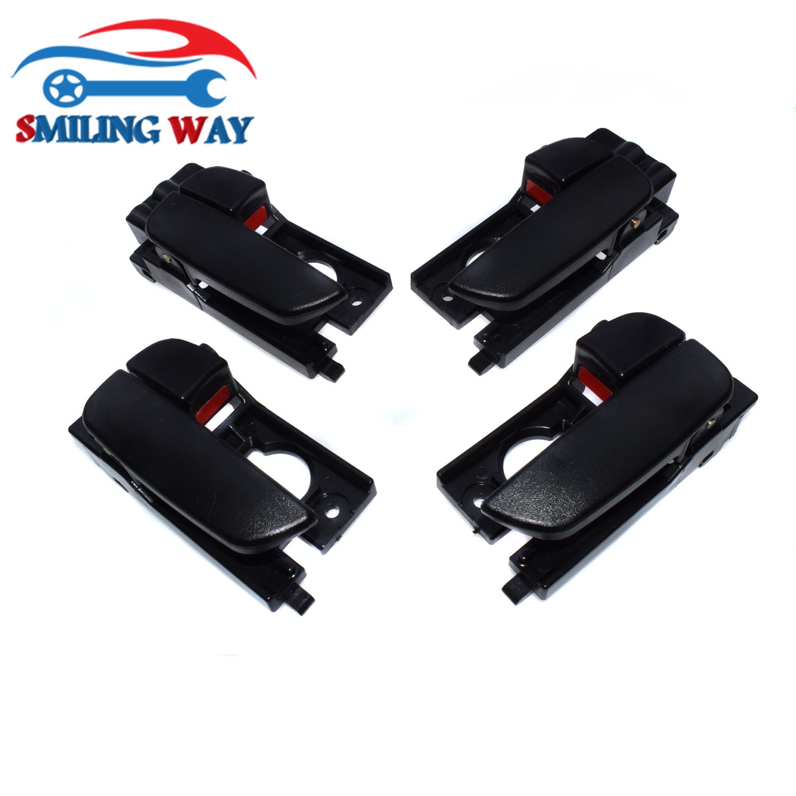 Manija de puerta interior y externa, Kit de manija de puerta interior trasero izquierdo delantero derecho para Hyundai Accent 1.6L 2006 2007