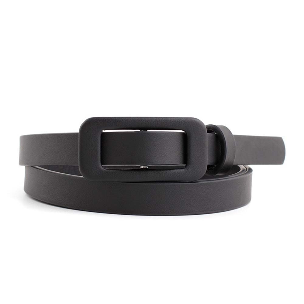 Candy Color Shiny PU Leather Waist Belt for Women Narrow Thin Belts Waistband Pin Buckle Straps for Dress Black Red Pink