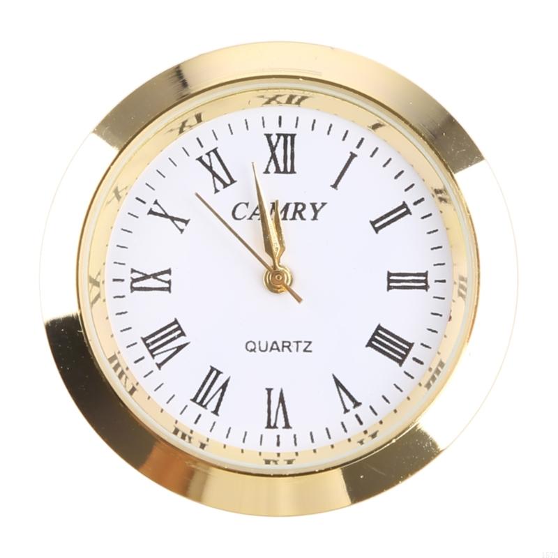 157F Reloj cuarzo Movimiento Relojes redondos para cabeza Insertar nave clásica del reloj para mujeres que usan: Oro