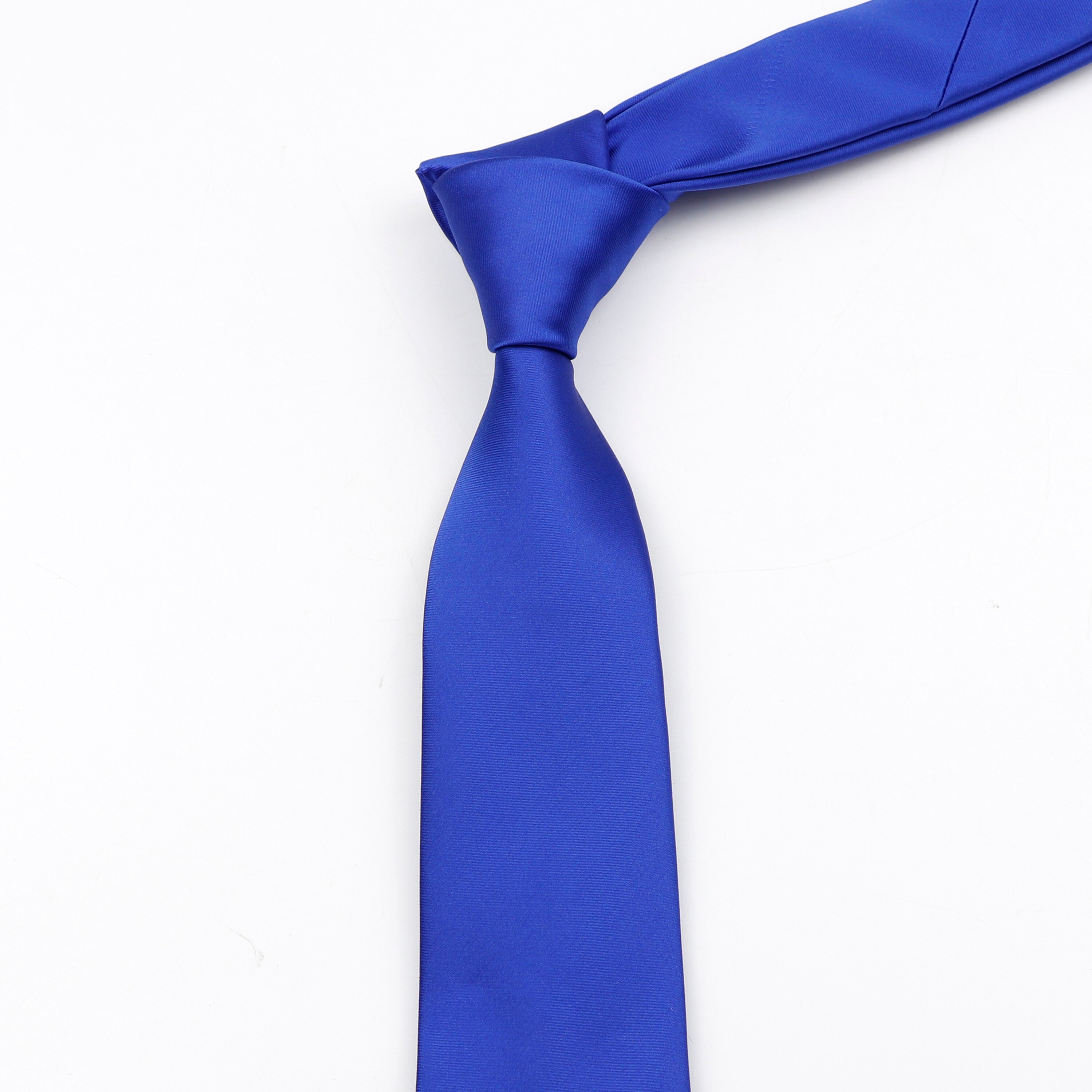 Cravate slim classique pour hommes, couleur unie, rouge, noir, bleu, pour bureau, fête de mariage