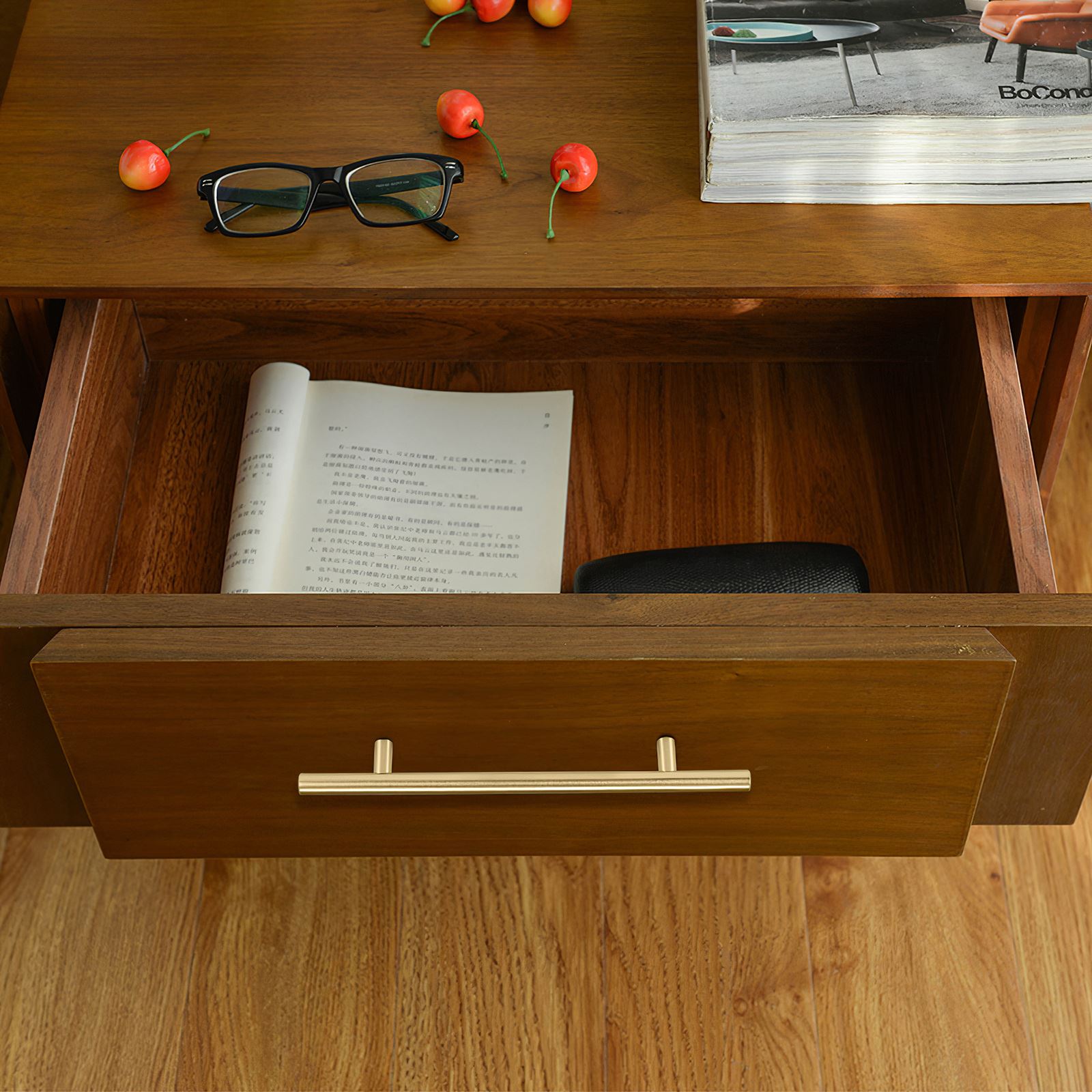 Modern Gold Kitchen Door T Bar Straight Handle Knobs Cabinet Pull Diameter Stainless Steel Handles Furniture Handle