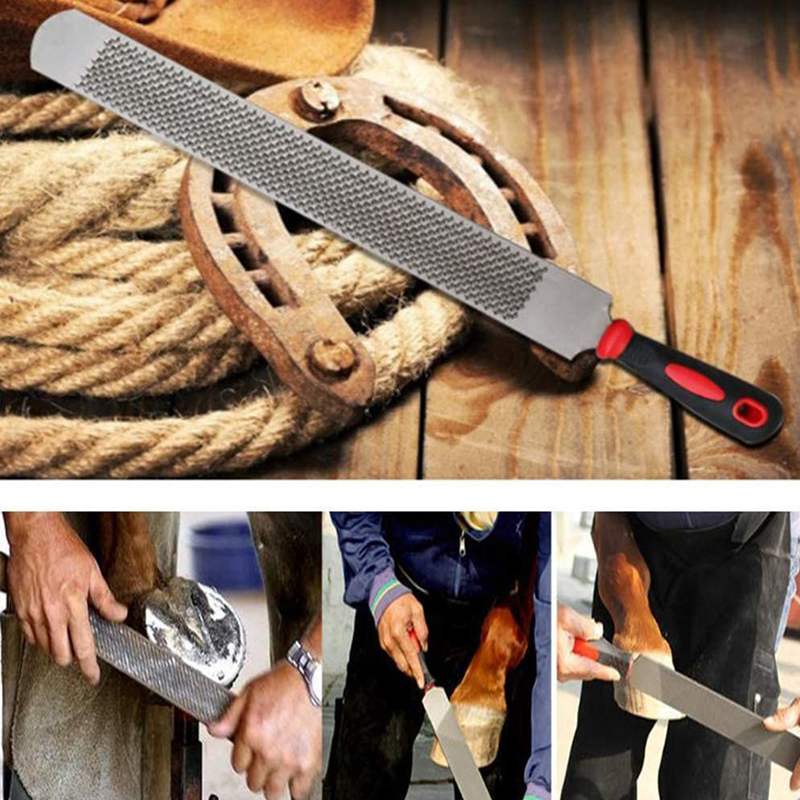 3PCS Hoof Cutter Tool Horse Farrier Hoof Nipper Horseshoe File with Handle Hoof Cutter Horse Care Accessory Equestrian Supplies
