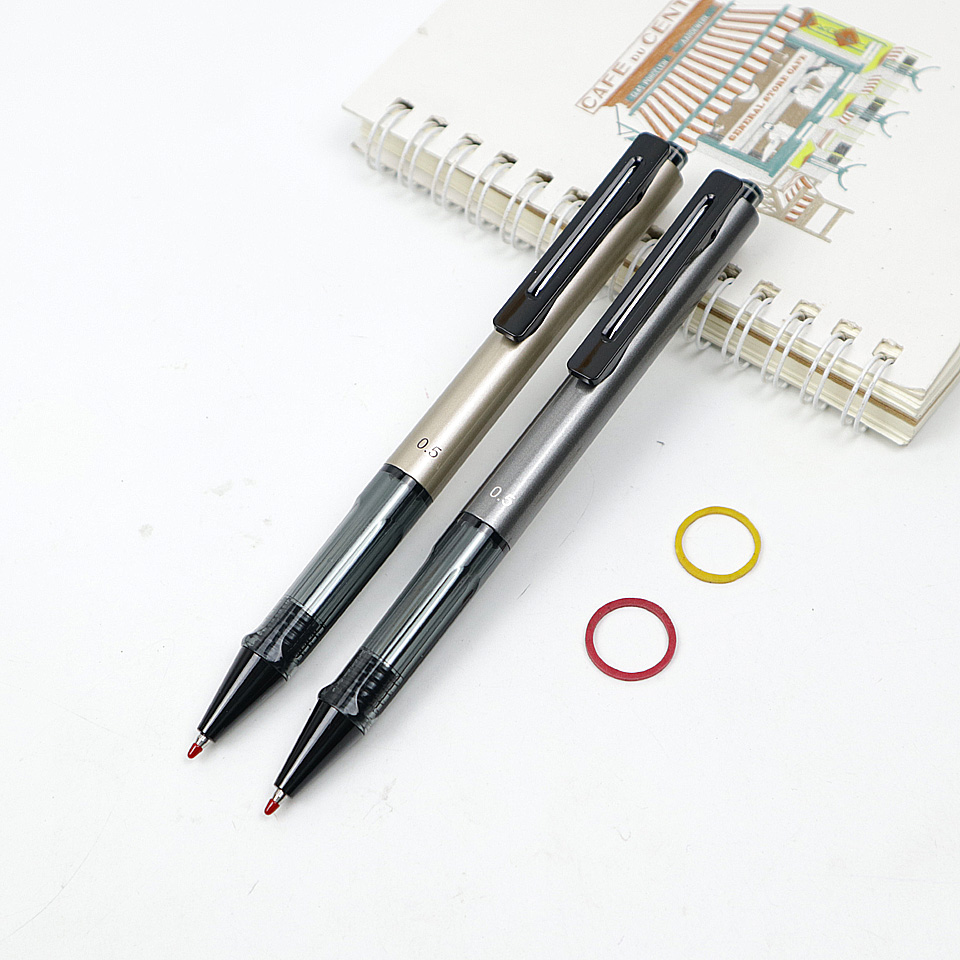 M & G Druk Type Gel Pen Zwarte Inkt 0.5mm Kantoorbenodigdheden Briefpapier Gel Pennen Voor Studenten Schrijven GEL PEN 2 stks/partij