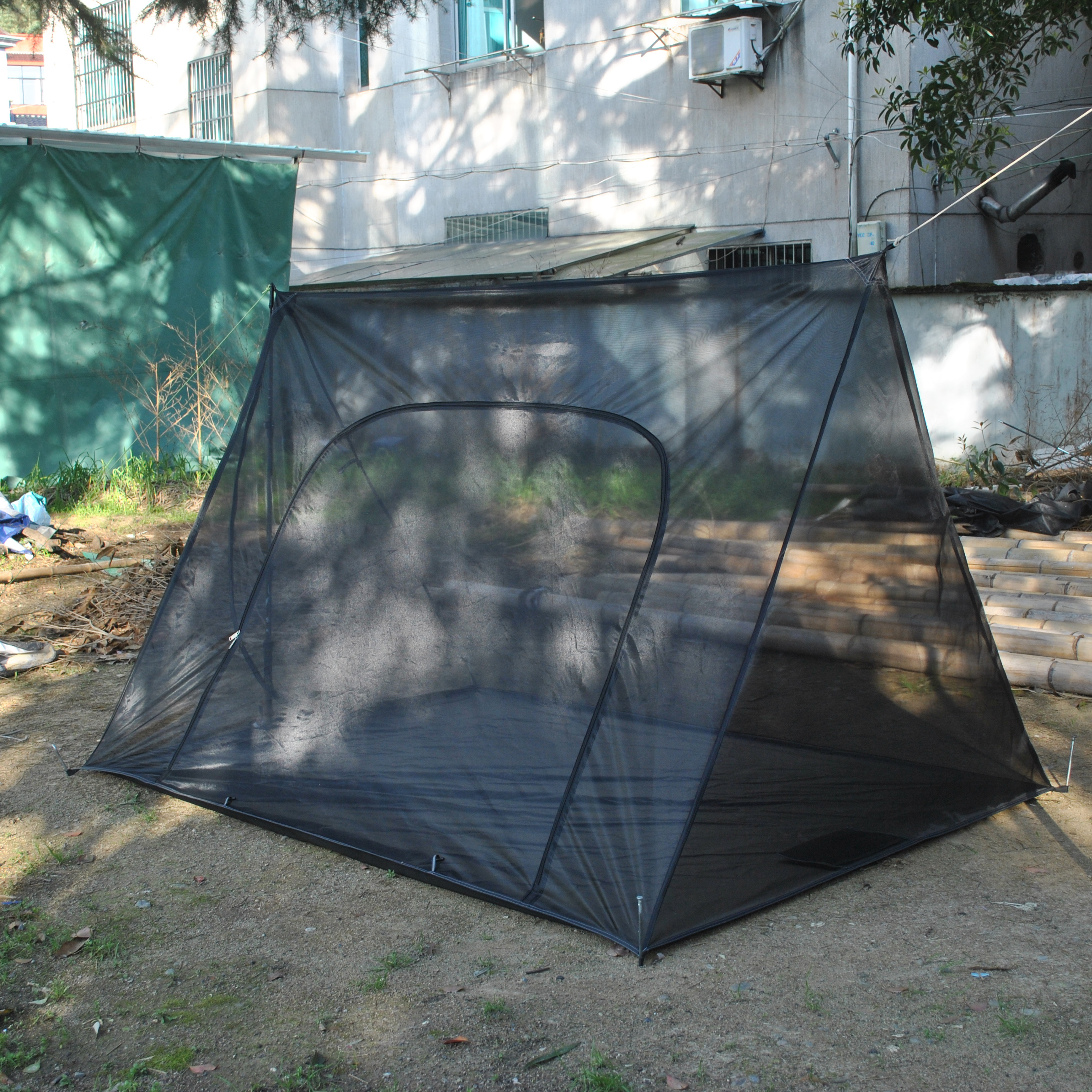 2-persoons gaastent, schermopvang met waterdichte badkuipvloer voor buiten kamperen Lichtgewicht mesh-tent voor backpacken