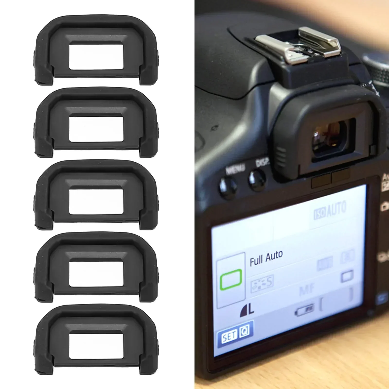 Visor ocular EF, 5 piezas, para Canon 300D, 400D, 500D, 600D, 550D, 600D, 650D, 700D, 1000D, 1100D