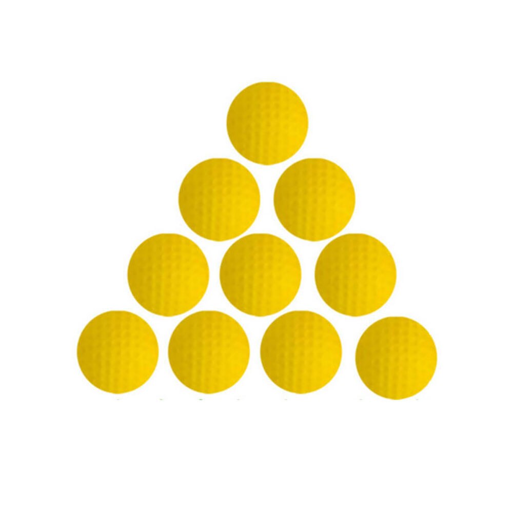 10 stuks oefenschuim golfballen golfspel voor binnentrainingen buitentraining oefenballen: Geel