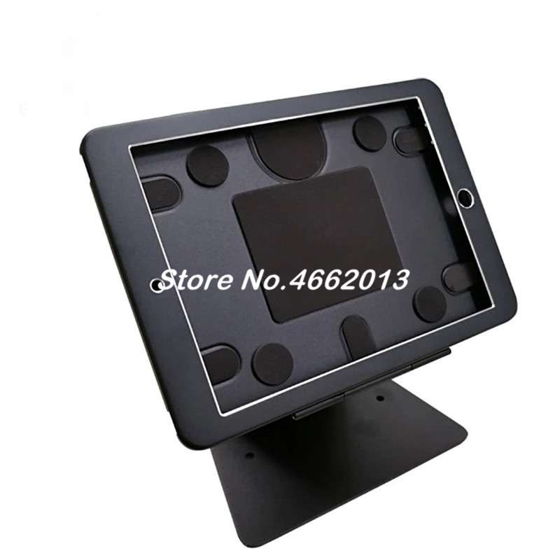 Aluminum reversible tilting tablet enclosure secure for ipad desk stand support for store ipad 2 3 4 air1 2 Pro 9.7 POS display