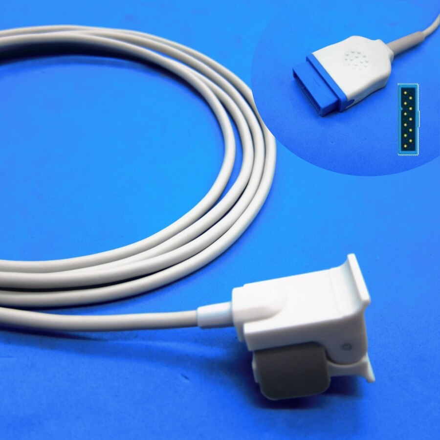 Long cable AWT adult finger clip spo2 sensor for GE dash2500 dash1800 nellcor oximax patient monitor: child Finger clip