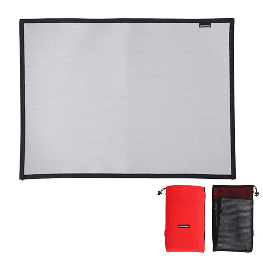 S/m/l camping ildfast grillmatte klut flammehemmende glødematte teppe varmeisoleringspute for utendørs piknikgrill: M