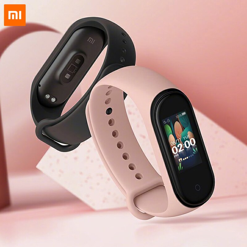 Originale Xiao mi mi fascia 4 Globale versione Di Smart braccialetto 3 Di colore schermo AMOLED mi FASCIA 4 Fitness Traker Bluetooth smartband