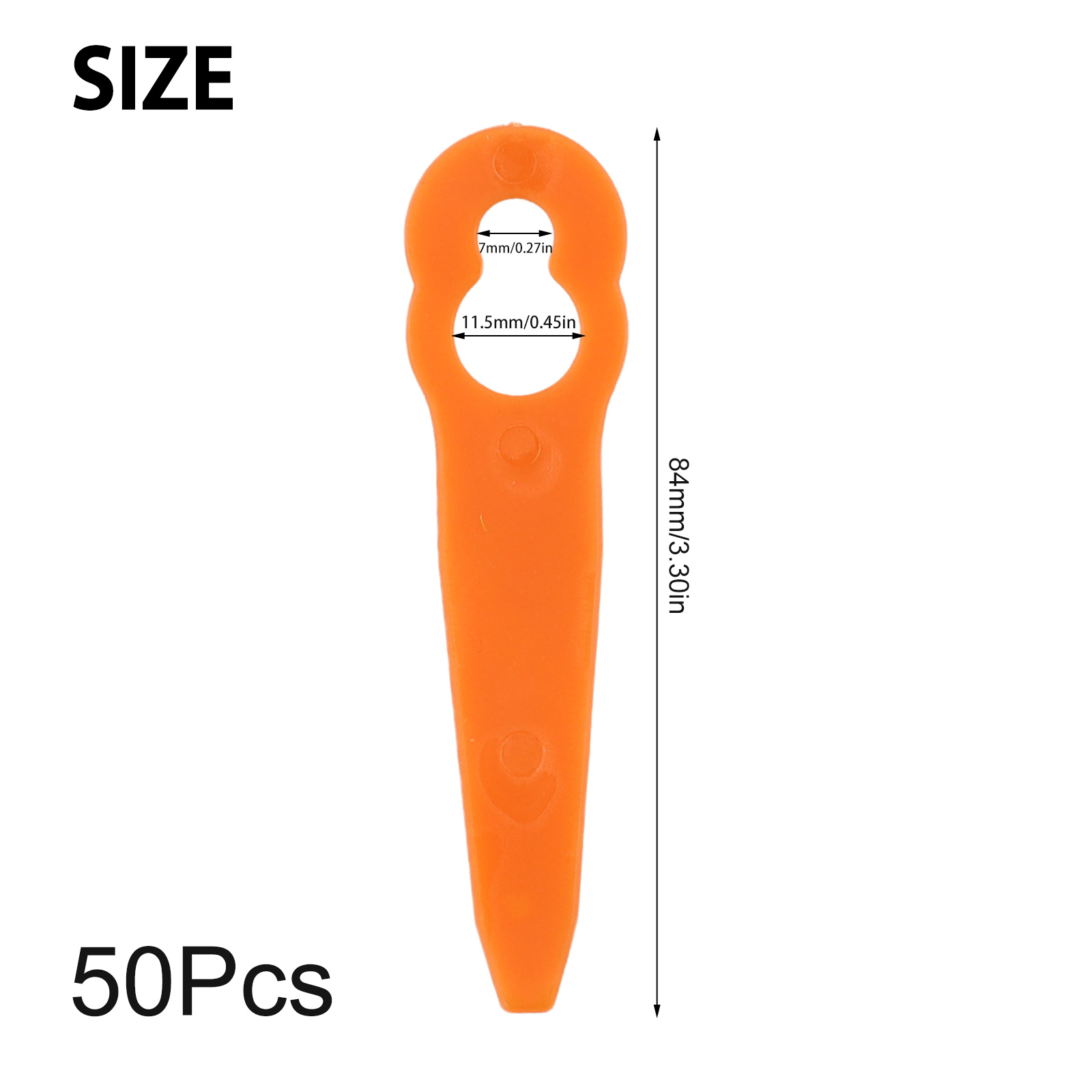 50 Stuks Plastic Messen Voor Stihl Fsa 45 Draadloze Grastrimmer Maaikoppen Voor Grasmaaier Vervangende Plastic Messen