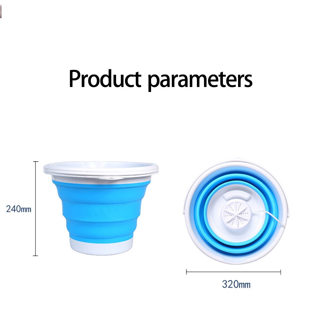 Laundry Portable Mini Turbo Washing Machine With Foldable USB Powered Laundry Washer Folding Laundry Tub Washing Machine