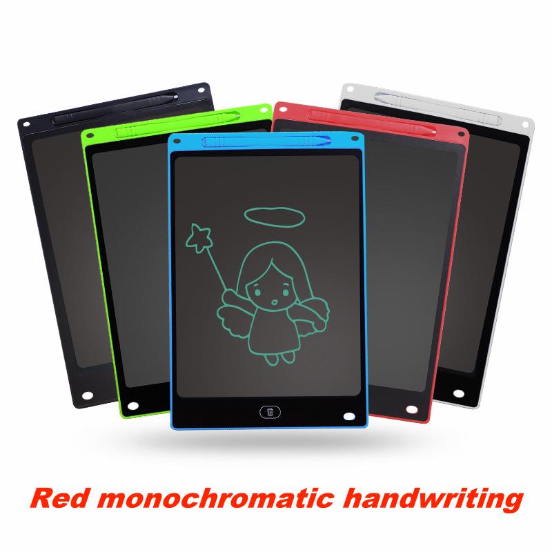 8.5Inch Electronic Drawing Board LCD Screen Writing Tablet Digital Graphic Drawing Tablet Handwriting Touchpad Pad Board Monitor: Red