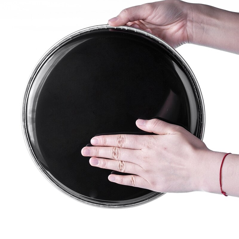 Peau de tambour de peau de tête de tambour noir de 10 pouces pour l'accessoire de remplacement de bricolage de Kit de tambour