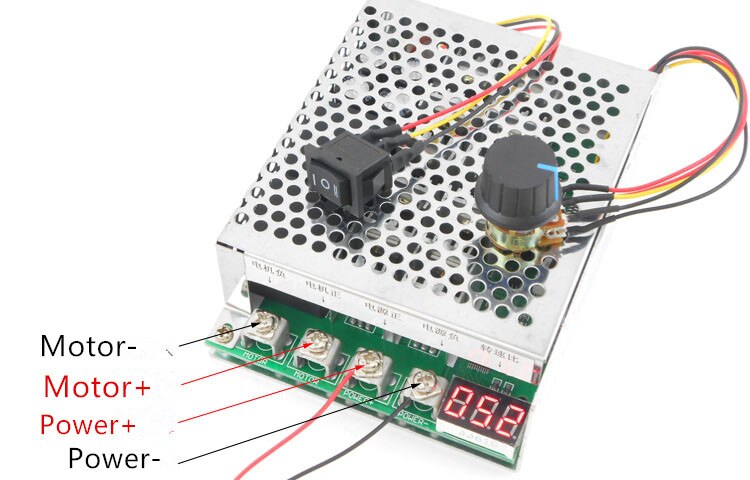 DC Borstel Motor Speed Regulator DC 12 V 24 V 36 V 48 V 5500 W High Power 100A Omkeerbaar Motor controller