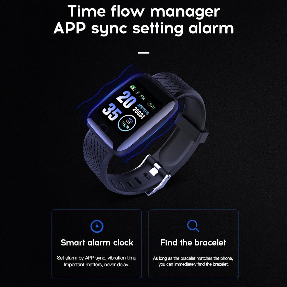 Smart klocka sport stegmätare fitness armband hälsoövervakning vattentät sport tracker klocka för ios android