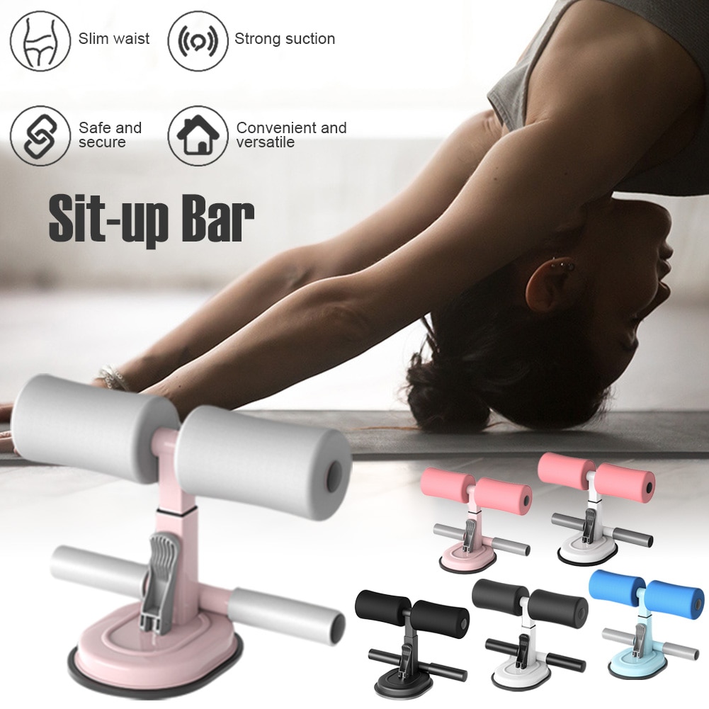 Sit Up Bar Floor Assistant Exercise Stand Padded Ankle Support Sit-up Trainer Workout Equipment for Home Gym Fitness Travel Gear