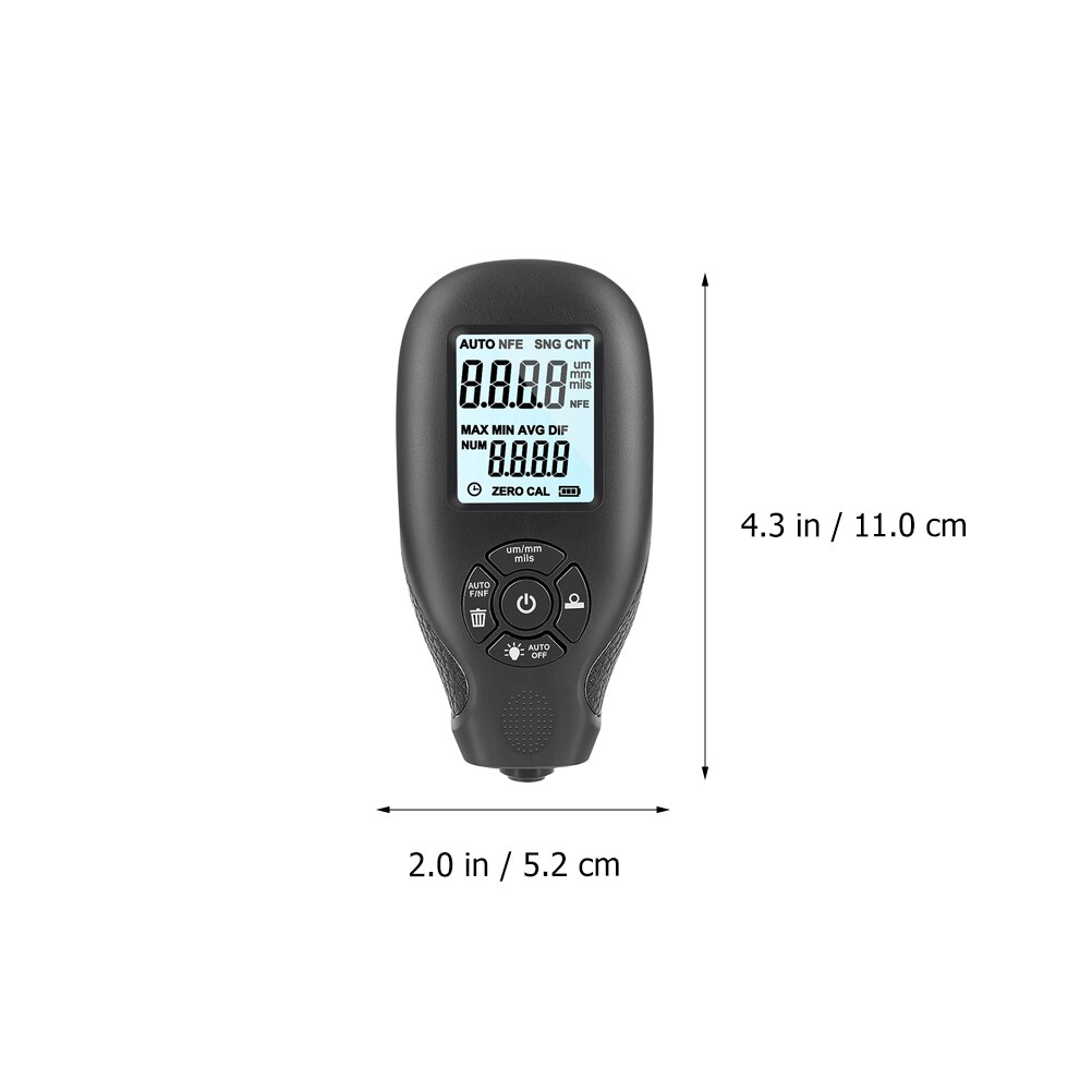 1Pc Praktische Auto Verf Laagdiktemeter Meter Verf Coating Testing Tool