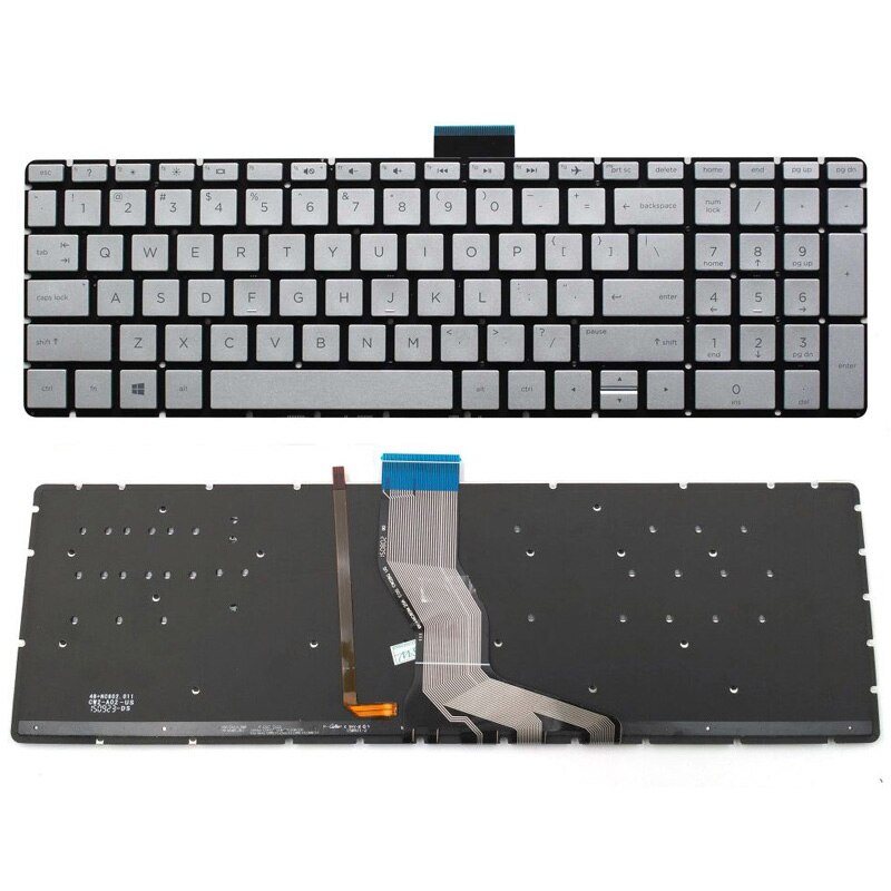 Voor Hp 15-BS016DX 15-BS017CA 15-BS020WM 15-BS028CA 15-BS028CL 15-BS030NR 15-BS033CL Laptop Toetsenbord Us Backlit Zilver