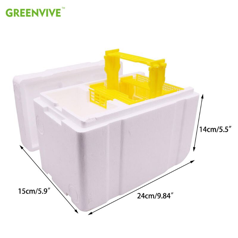 Mini poly bikupa skörd bi box drottning pollinering biodling för bi parning copulation drottning uppfödning bikupa matare rörlig