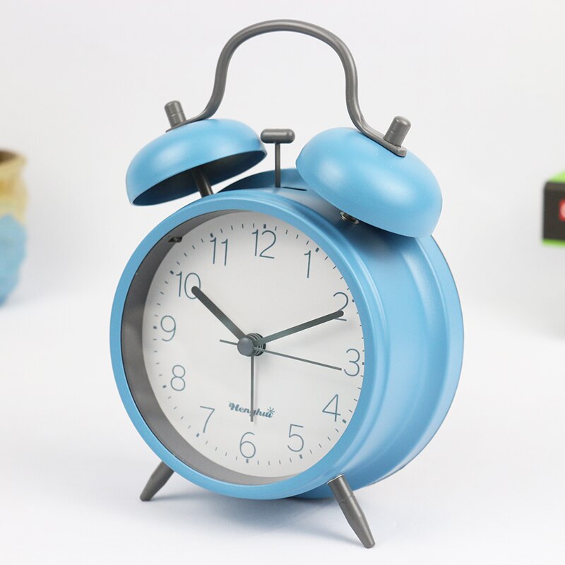 Light Pink Alarm Clock Kids Night Time Wake Up Manual Stylish Modern Student Night Alarm Clock Living Room Homedecor II50NZ