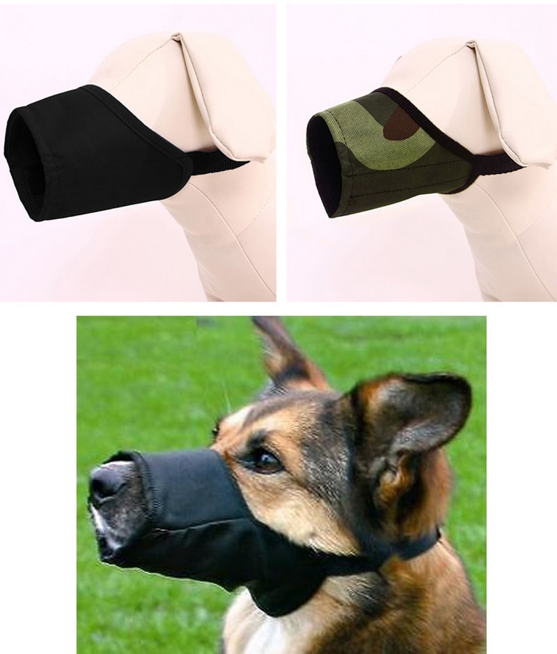 Dog Muzzle Mask Adjustable Mesh Good Permeability Nylon Mouth Muzzle Grooming Anti Bark Stop Chewing for Big Medium Smal Dogs