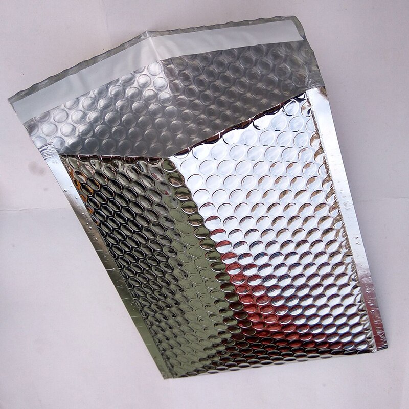 30PCS/Lot Silver Plastic Bubble Bags Waterproof Mailers Padded Envelope Packaging Shockproof Bubble Bags