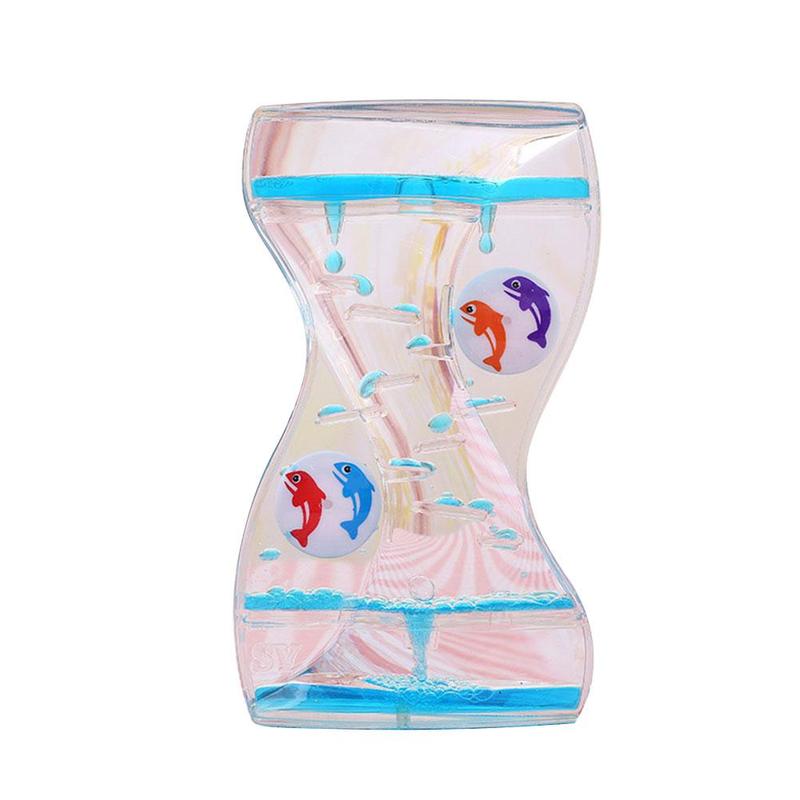 Water Motion Liquid Bubble Timer Calming Sensory Fidget Game Desk Toy Therapeutic Timer Simple Relaxation Time Funnel Toy F J1M5