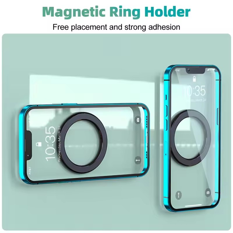 1pc simples anel magnético titular para iphone 16 15 14 ímã de parede suporte do telefone móvel suporte magnético do telefone do carro para caso magsafe