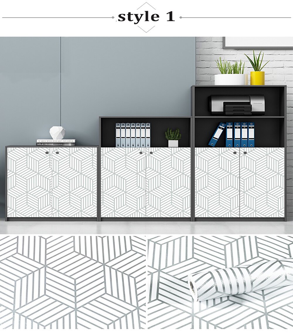 DIY Decorable Film PVC Selbst Klebe Tapete Renovable Wohnzimmer Möbel Dekorative klebrig Papier Aufkleber Vinyl Zauberstab Aufkleber