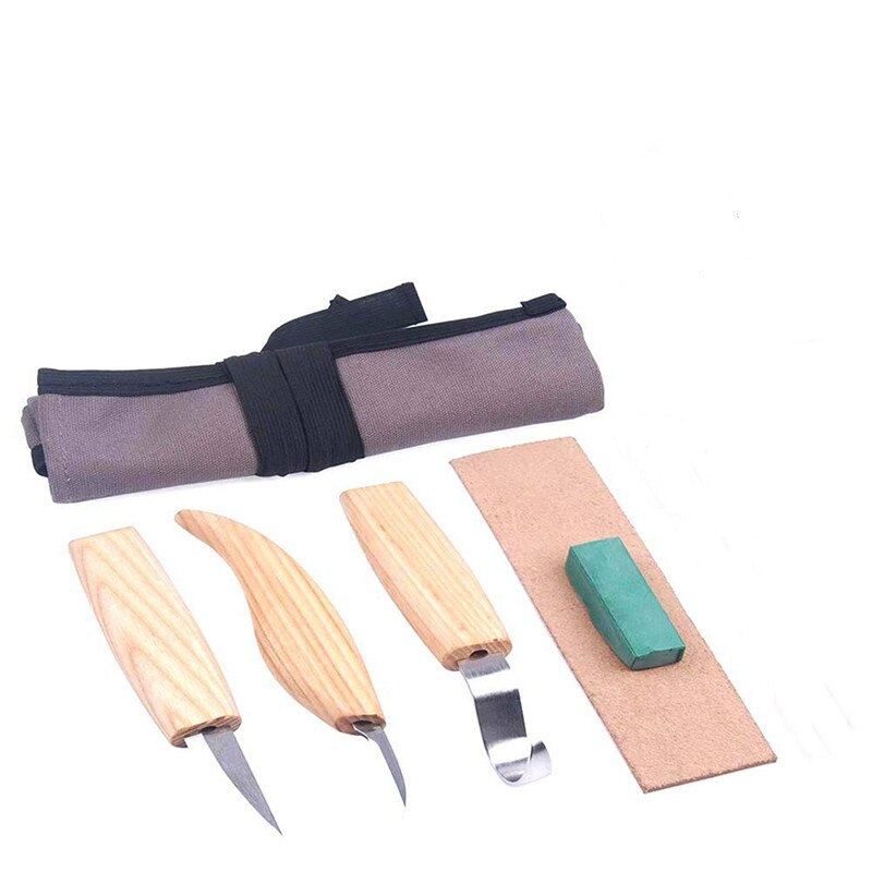 Wood Carving Knife Chisel Woodworking Cutter Woodcarving CutterHand Tool Set High Strength Hooked Whittling Cutter