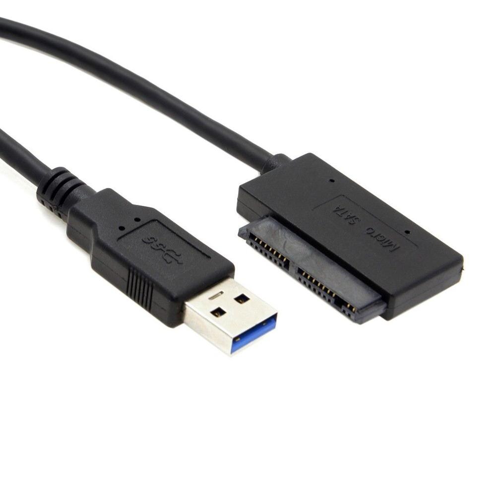 USB 3.0 to Micro SATA 7+9 16 Pin 1.8" 90D Angled Driver SSD Adapter Cable 10cm