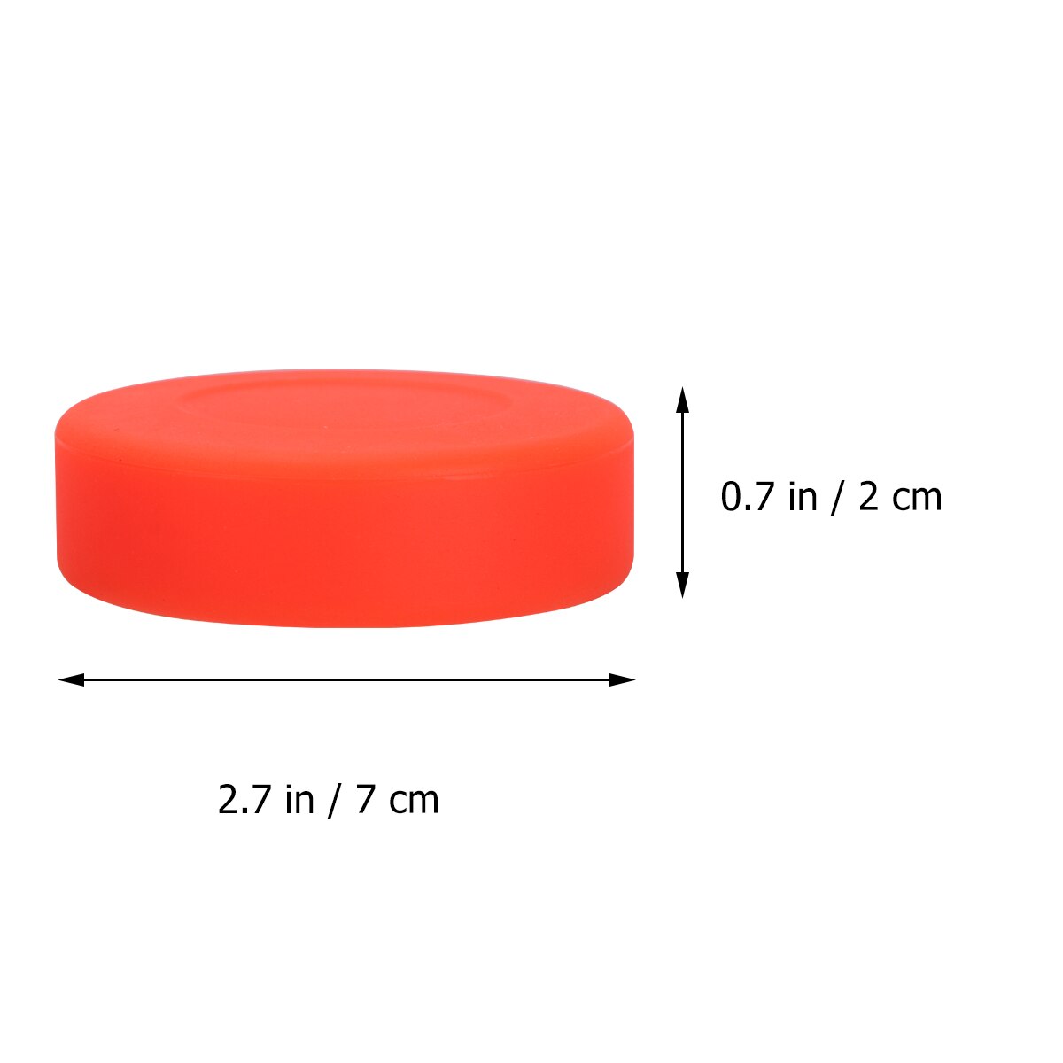 12 Stck Einstellbare Härte Gummi Eis Eishockey Pucks matt Eishockey Bälle Sport Liefert für Rolle Straße Eishockey Orange Farbe
