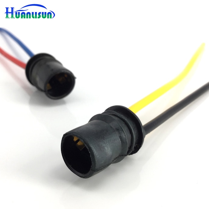 2 stks/partij LED T10 W5W Soft lamphouder adapters kabel LED Lamp Connector Socket