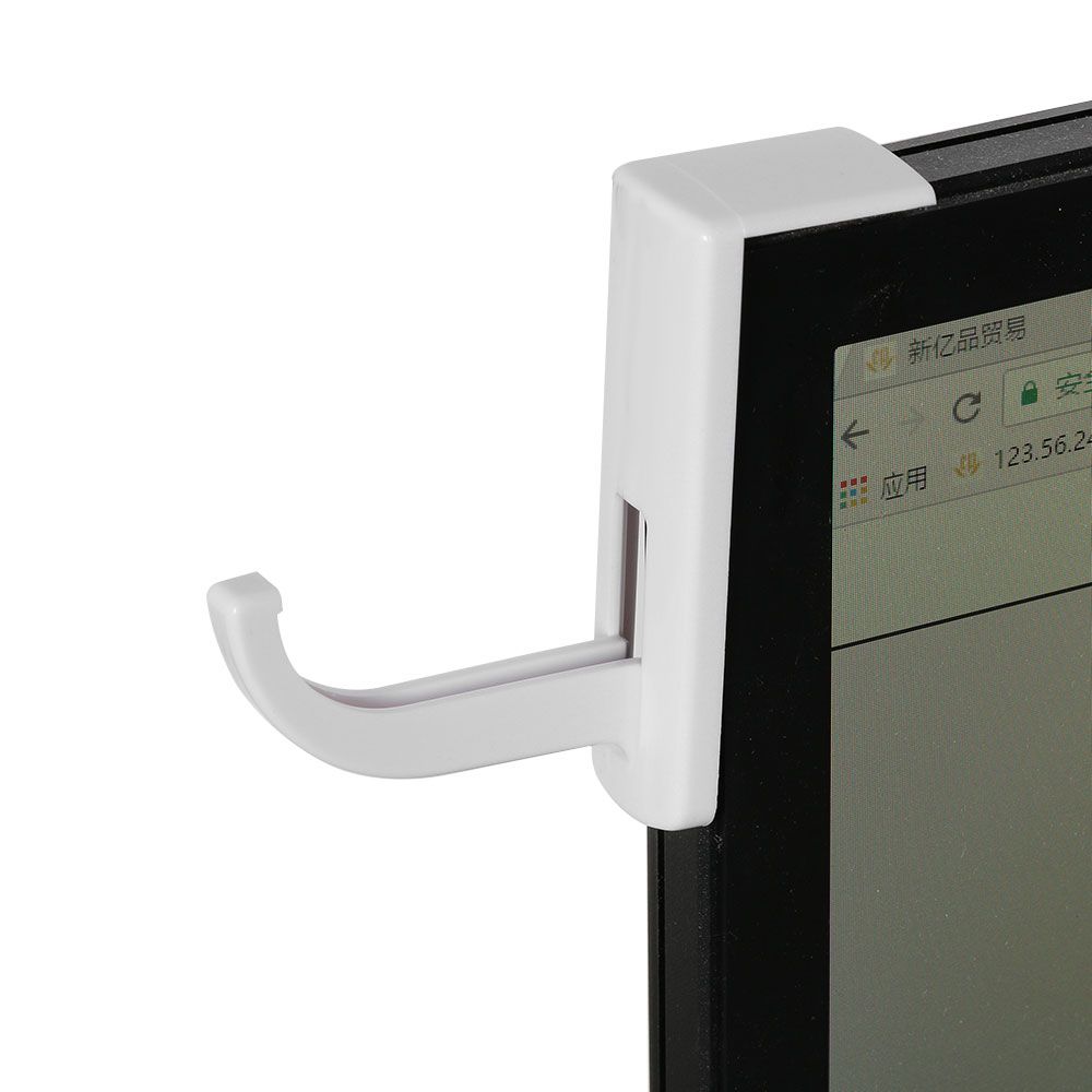 1pc selbst klebender Kopfhörer haken Headset KleiderbüGel Halfter Haken Band Aufkleber für Schreibtisch PC Anzeige Monitor Kunststoffst änder Zubehör