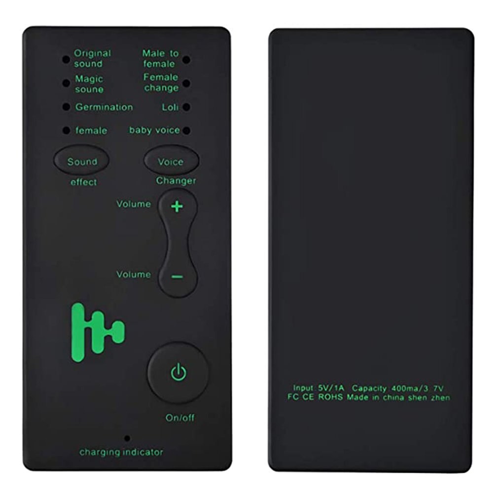 Mini Voice Changer Device Voice Changeing Modes Microphone Disguiser Phone Microphone Voice Changer Adapter