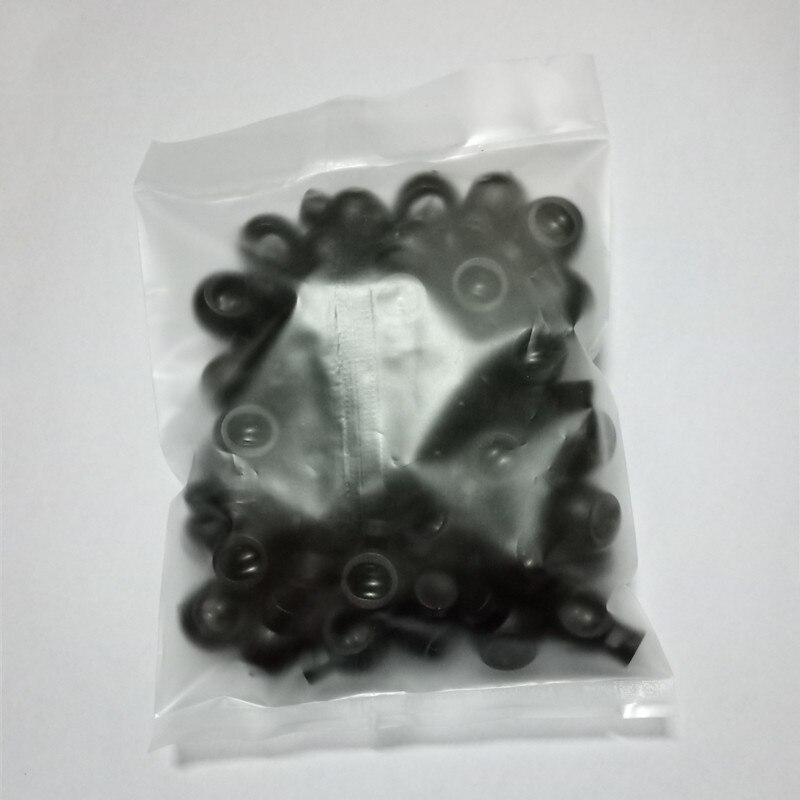 50 stücke Multi Farben Kunststoff Paracord Schnürsenkel Schnur Schloss Klemme 2 See Umschalten Clip Stopper Schnürsenkel Schnur Schnallen Teile Zubehör: 50Stck Single Schwarz